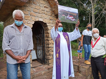 Missa e ato de resistência na comunidade de São José do Brumadinho, em Barão de Cocais