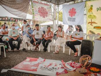 Regional Norte II lança “Paneiro de Reexistir e do Esperançar” no 10º Fórum Social Pan-Amazônico.